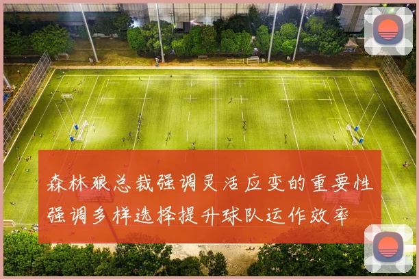 森林狼总裁强调灵活应变的重要性强调多样选择提升球队运作效率